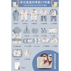 新生兒純棉衣服禮盒 兔年寶寶滿月/百日/週歲禮 嬰兒衣服套裝