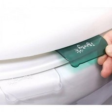 변기 뚜껑 리프터 화장실변기 손잡이 커버 위생 시트, 1개, 그린