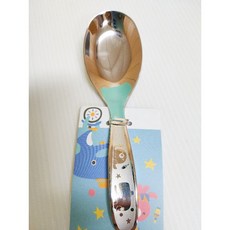 兒童匙 316兒童平底匙 兒童湯匙不銹鋼湯匙 便當匙 小台匙 小湯匙 316不銹鋼叉, (KOM兒童匙)鯨魚, 1個