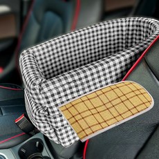 해피유통 작은 애완동물 자동차 좌석 강아지 안전 시트 방석 초소형 편리 휴대용 자동차용 mgy, 블랙 + 매트, 1개