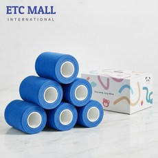 이티씨몰 자가점착 밴드 7.5cm 압박붕대 5+1 블루