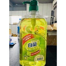 白蘭 動力配方洗碗精 清新檸檬 1000g 瓶裝, 1個, 白蘭洗碗精-清新檸檬1000g(瓶裝)