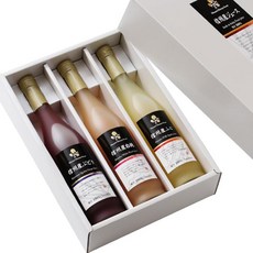 야마시타야 소우스케 과즙 100% 신슈산 과일 주스 3종 선물 세트(사과/백도/포도 / 500ml×3병 / 상온) 고급 국내 제조 선물 (기프트/손님용/프레젠트)
