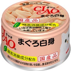 CIAO 貓罐 添加綠茶消臭配方 美味營養貓咪濕糧 日本國產, 1個