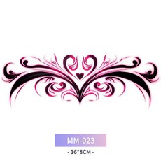 性感彩繪紋身貼紙系列 私處小腹紋身貼 多款可選 輕鬆展現個人魅力, 1個, T4-MM-023