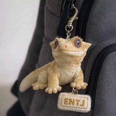 Little Red Book의 위한 재미있고 멋진 봉제인형 귀여운 인형 가방 펜던트 선물로, 1개, B. 도마뱀 인형 키 2개