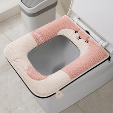 【方形馬桶專用】加厚馬桶墊坐墊家用馬桶套四季通用坐便墊可水洗, 1個, 無規格