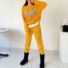 Funny Girls 9717 字母大學T束口褲運動套裝 女款服裝