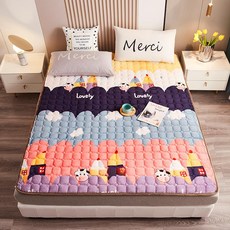 돌침대 토퍼 90x200 벨벳 매트리스 거실용 트렌디, 1cm, 카우 프린트
