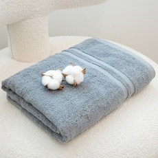쉬라즈 더블보더 40수 바스타월 450g 대형수건 1장, 그레이, 1개