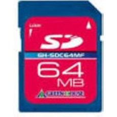 GH-SDC64MF 64MB SD Card 11MB /s (75X)