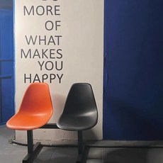 야외의자 야외벤치 휴게의자 응원의자 대기의자, 2 시트 프로스트 오렌지 및 블랙