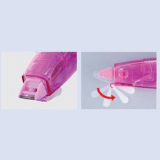 필기오류 지우기 펜형 휴대 수정테이프 5mm 블루