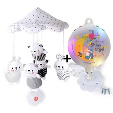꿈나라 모빌, 흑백모빌+샤이니v3 자동오르골 세트, 1개