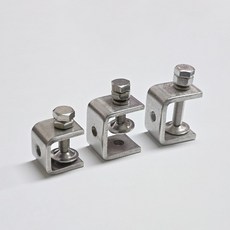 굿셀러스 304 스텐 C형 클램프 1p 오픈형 G클램프 고정 홀더, 오픈20, 1개