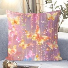 아름다운 꽃패턴 소파쿠션 양면 소파 쿠션 솜 포함 세탁가능 고탄력 트렌디 꽃스타일 수집가 추천 특별한 디자인 트렌디한 스타일, XKHD-30, 40 x 40CM (솜포함 양면쿠션)