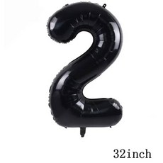 생일 파티 학예회 이벤트 할로윈 용품 심슨 풍선 재미있는 노란색 가족 홈 라텍스 호일 에어 축하 배너 케이크 토퍼 장식 어린이 장난감, 기타, 32inch Number_2