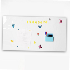 붙이는 키밍 화이트 메모판 스케줄 자석 냉장고 대형 59000EA 1EA, 100x60cm