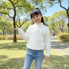 女童毛衣 簡約設計 溫暖舒適