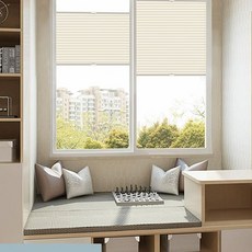 붙이는블라인드 창틀 블라인드 흰색 무타공 베란다 화이트 올커버