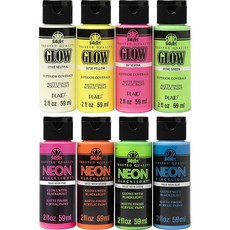 포크아트 익스트림 1온스 아크릴 위해 공예 페인트 무독성으로 글리터 세트 10개 디자인되었습니다 아티스트를 2온스 20온스 제작되어 초보자와