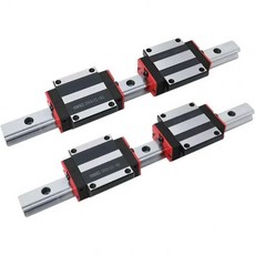 HGR20 HGR15 HGR25 사각 선형 가이드 레일 2pc4pcs HGH20CAHGW20CC HGH15CA 플랑 슬라이드 블록 객차500mm, 200mm, 2rail 4hgw20cc Steel