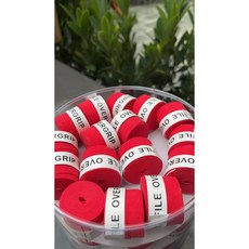 60 단위 미끄럼 방지 드라이 느낌 테니스 라켓 오버그립테니스 배드민턴 낚싯대 스포츠 스쿼시 테이프, WM Red