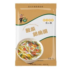 台灣蘇伯 酸菜銀魚湯 8g 酸菜魚 買25送7 即沖即食 湯包 湯塊 速食湯 沖泡湯品, 1個, 酸菜銀魚湯8g 買25送7