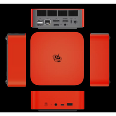 비링크 BEELIKN SER10 Max 미니PC 게이밍 베어본 AMD AI 9 HX470 AI, Ubuntu, WIN11 Home, 1TB, 64GB, 레드
