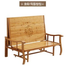 대나무평상 야외 접이식 접이식평상 실내 간이 베드, 100x188cm 직선 핸드레일