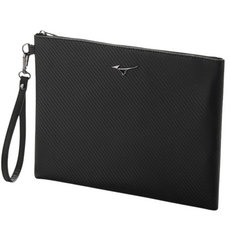 미즈노 정품 MZ 남성 클러치백 손가방 파우치백, 블랙, 1개