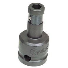 지니어스 임팩트용 비트홀더 3/8인치1/4인치 육각 비트 어댑터 변환 소켓, 3개, 실버