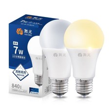 舞光 LED 7W 燈泡, 1個, 舞光 LED 7W 燈泡,黃光3000K