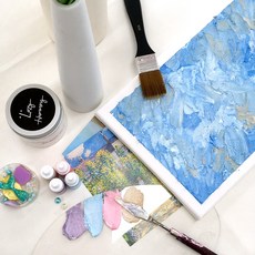 懶懶蜂鳥DIY背景帆布明信片繪畫組, 小森林