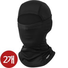 테오핏 사계절 남성 오토바이 바라클라바 1+1, 블랙+블랙, 1세트