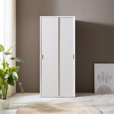 솜씨방 루디아 친환경 E0 800 슬라이딩 이불장 낮은 신혼부부 원룸, 베이지, 루디아 슬라이딩 800 이불장