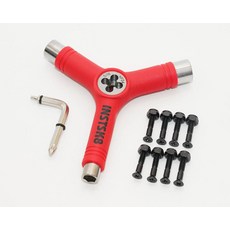 INSTSK8 1 + Y (인스케이트) 인치 나사 세트 액슬 너트 나사 절단 스케이트 보드, 1개