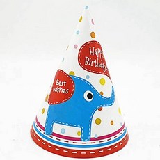 코끼리 고깔모자 종이 축하 ksg+332oF