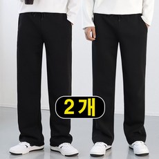 로코비전 1+1 남자 츄리닝 바지 봄 빅사이즈 세미 와이드 트레이닝 팬츠