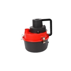 圓桶手持車載吸塵器 乾溼兩用 12V, 彩盒包裝,黑+紅, 黑+紅, FS-015