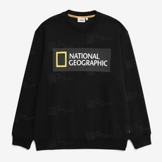내셔널지오그래 NATIONAL GEOGRAPHIC 유니 아라얀 베이직 빅 로고 맨투맨 티셔츠 N231USW020 447508