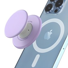 SINJIMORU M Tab Tok MagSafe 軟質握把支架, 薰衣草紫, 1個