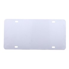 차량과 호환되는 열전사 자동차 번호판 태그 DIY 맞춤 디자인 12x6인치 흰색 승화 플레이트, 사이즈 이미지 참고, A, 1개