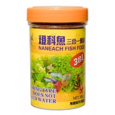 NANEACH 燈科魚三合一飼料 NO101 孔雀魚 熱帶魚 小型魚 魚飼料, 1個