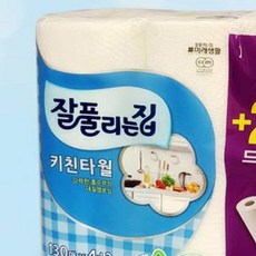 소소 엠보싱 키친타월 150매 위생타올, 잘풀리는집 블루130매키친타월4+2롤