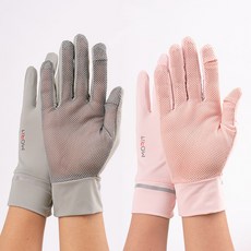 MORIT Cool Mesh 女士運動手套, 灰色+粉色