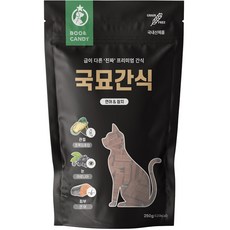 뿌와캔디 국묘간식 국내산 관절&눈&피부 고양이 간식 250g, 연어&참치맛, 1개