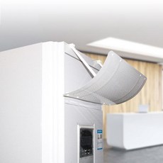 바람막이 송풍 디플렉터 배출구 커버 바이저 배플 가이드, 0x0x0cm, 스마트 화이트(구멍 있는 부드러운 판), 기본 색상
