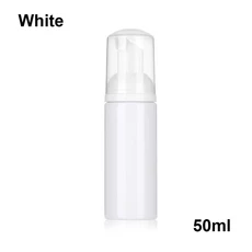 30/50/60/80 ML 플라스틱 포밍 병 비누 무스 액체 디스펜서 거품 샴푸 로션 샤워 젤 폼 펌프 화장품 병, 01 플라스틱, 01 50ml white