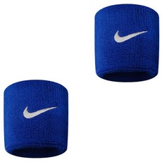 나이키 스우시 리스트 손목밴드, 블루, 1개